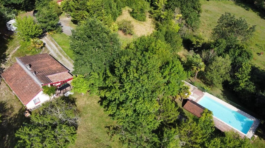 agnac-gite la colline-vue aerienne
