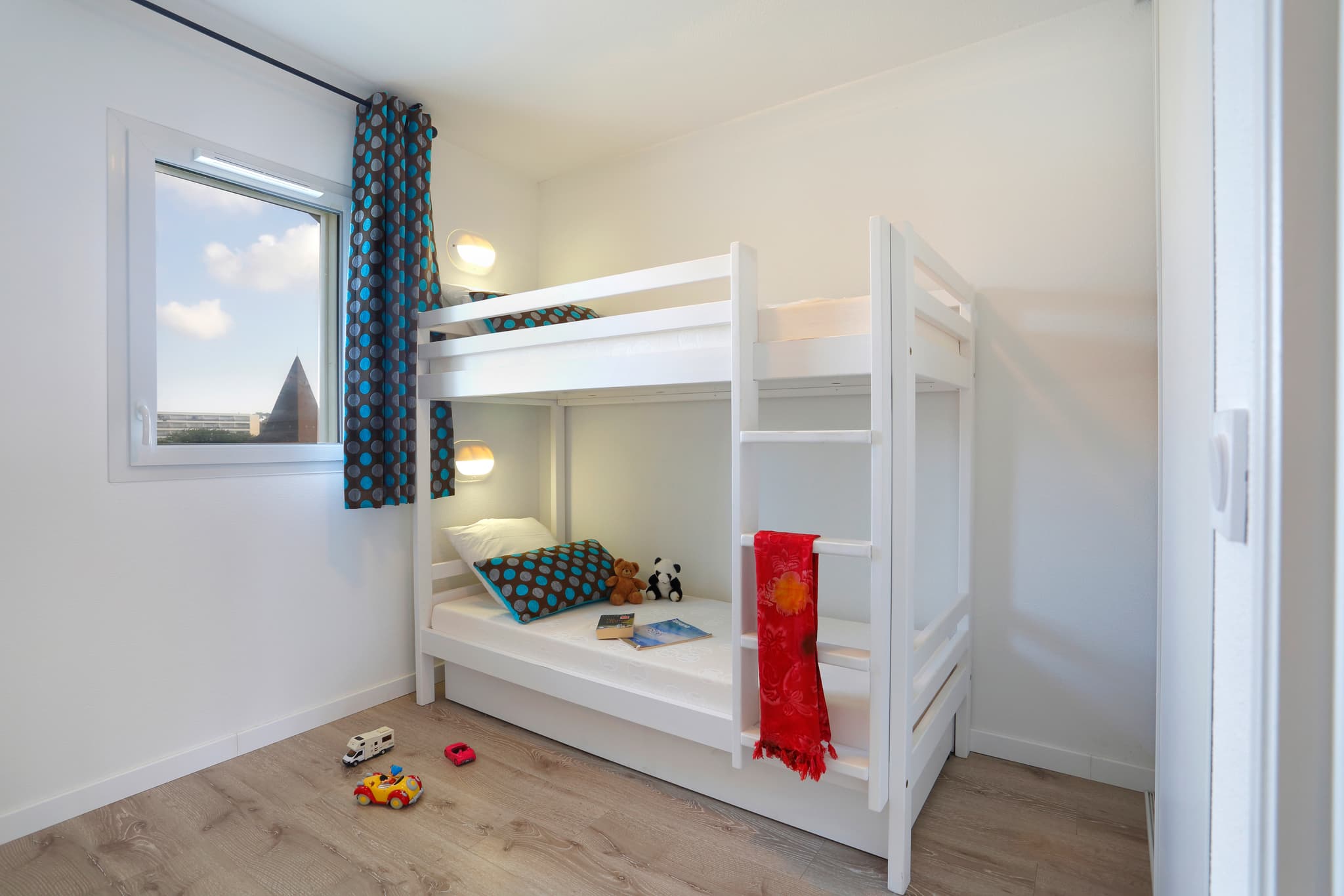 Chambre avec lits superposés