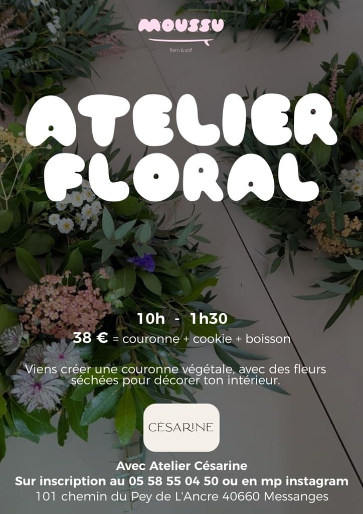 atelier floral moussu