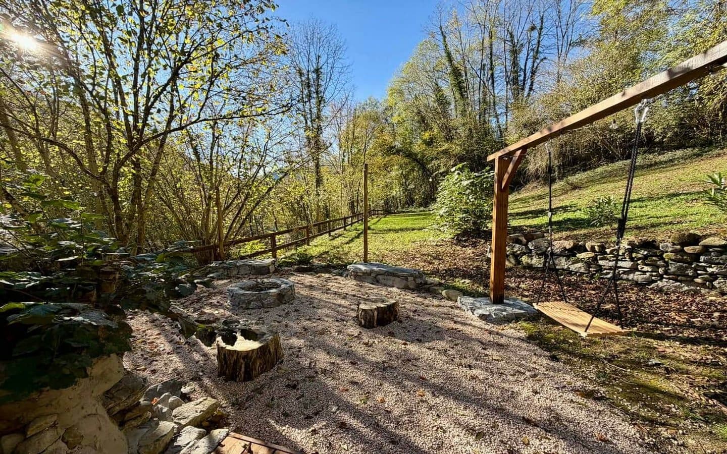 au coeur de la foret jardin
