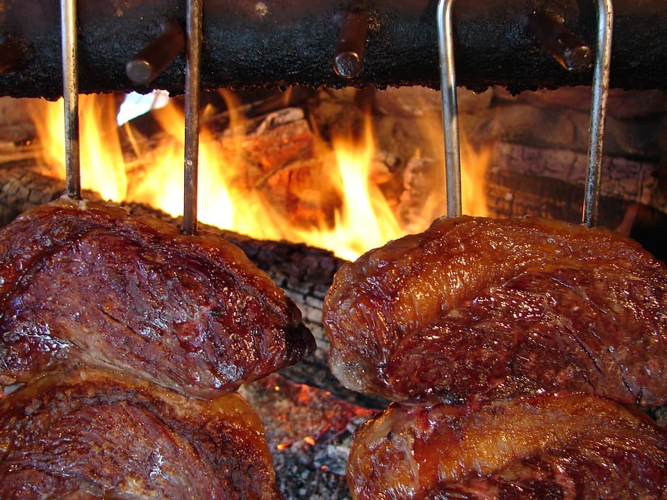 Viande à la broche