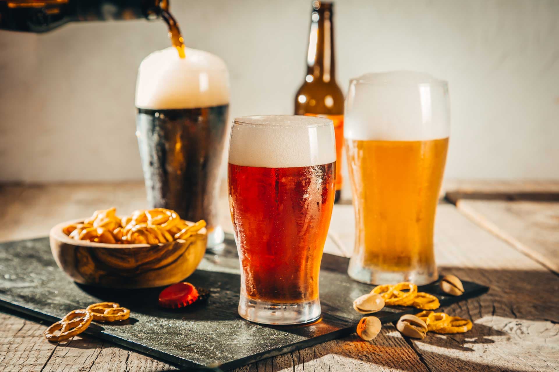 Different types of beer