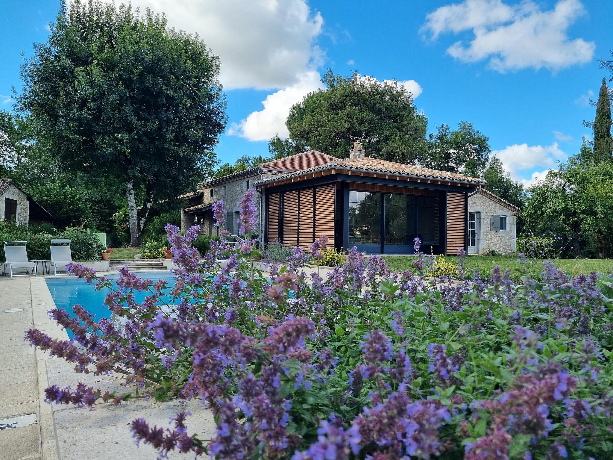 Lougratte_La Maison d'Isabel - vue depuis piscine