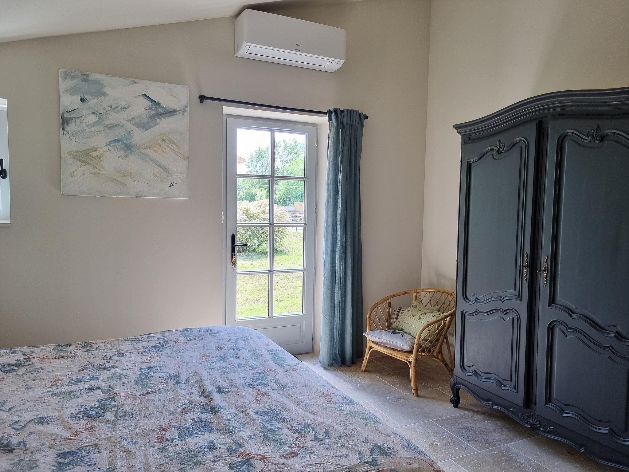 Lougratte_La Maison d'Isabel - chambre 2 avec salle d'eau privée attenante