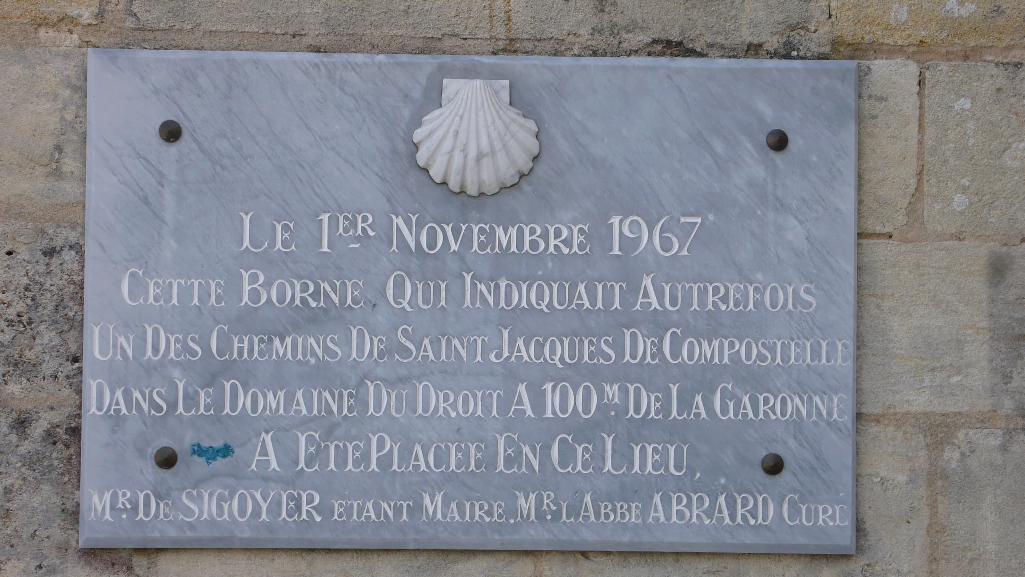 borne de st jacques cadaujac