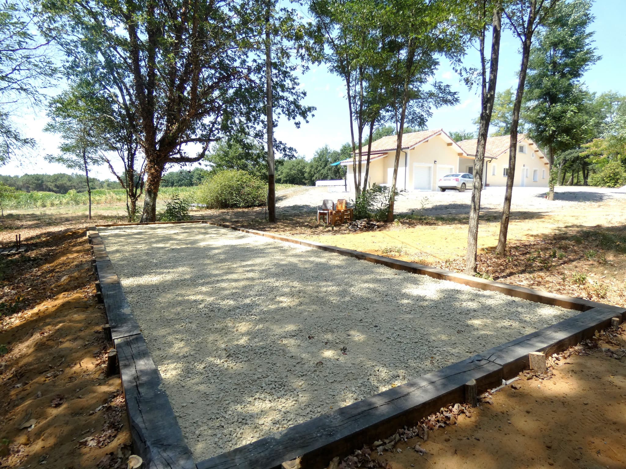 Boulodrome du Gite Maison Segues à Campagne avec Gîtes de France Landes