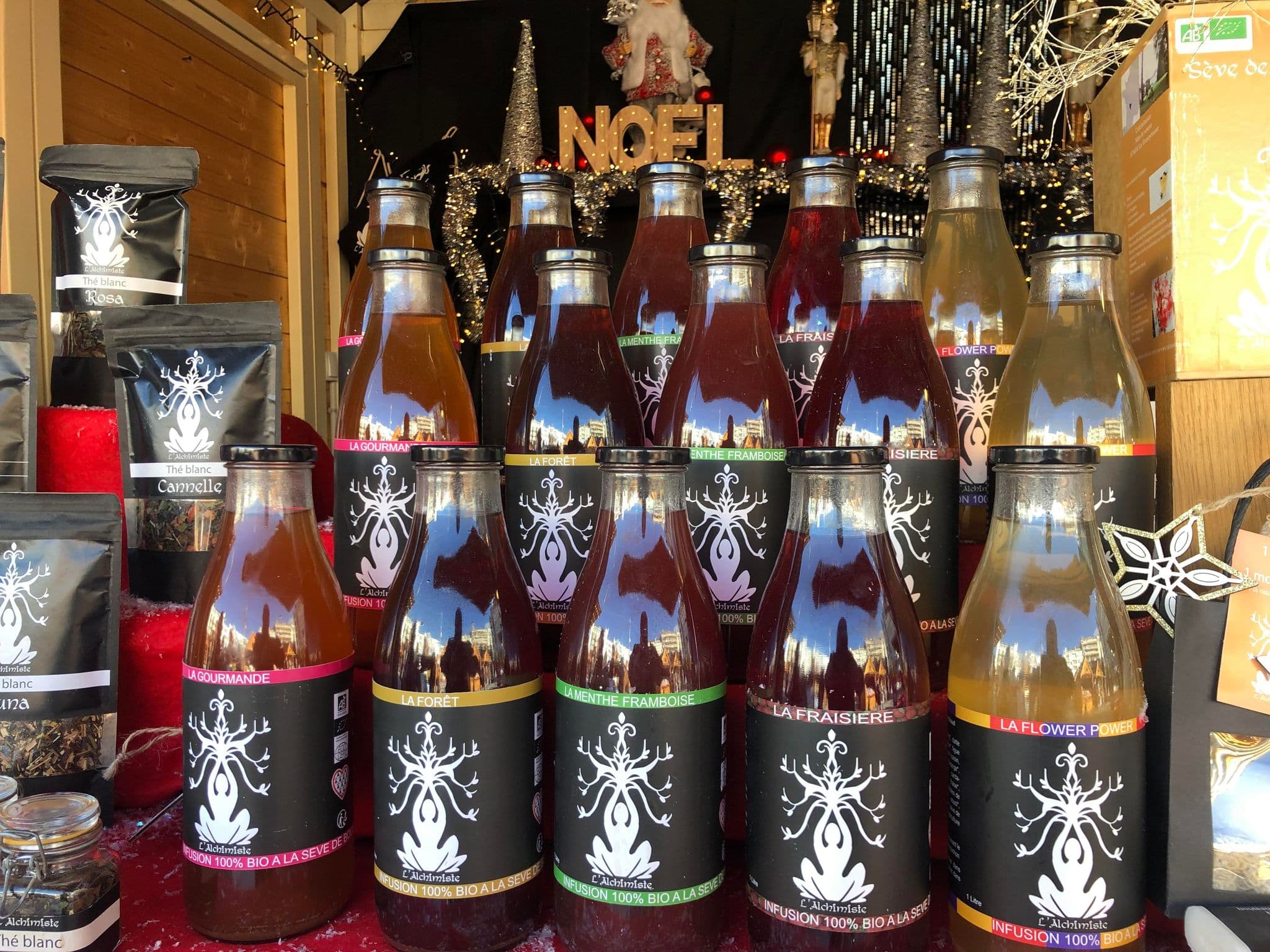 Bouteilles infusions L'Alchimiste
