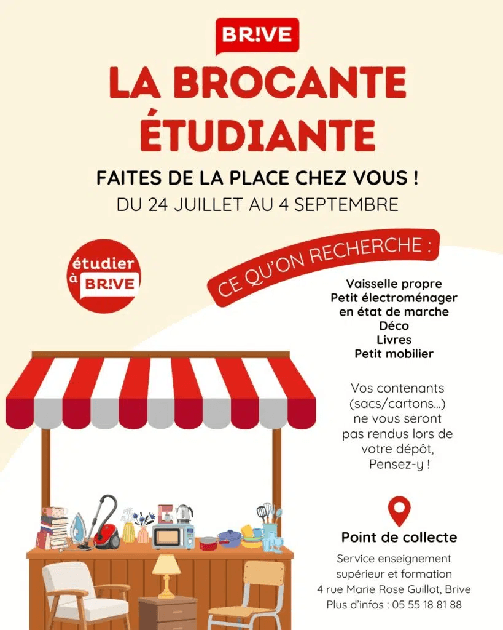 brocante étudiante