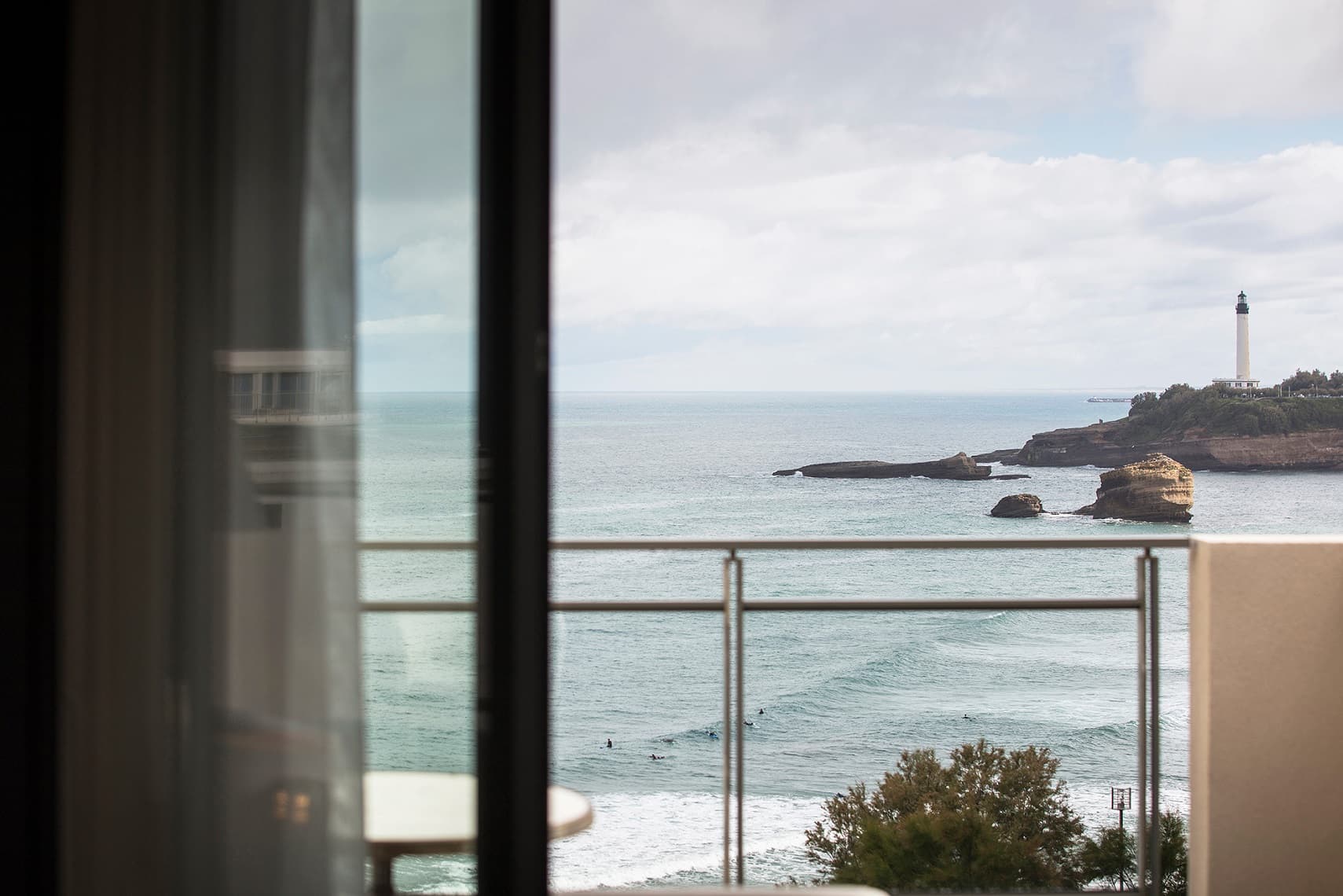 Hôtel Café de Paris - Biarritz - vue mer phare