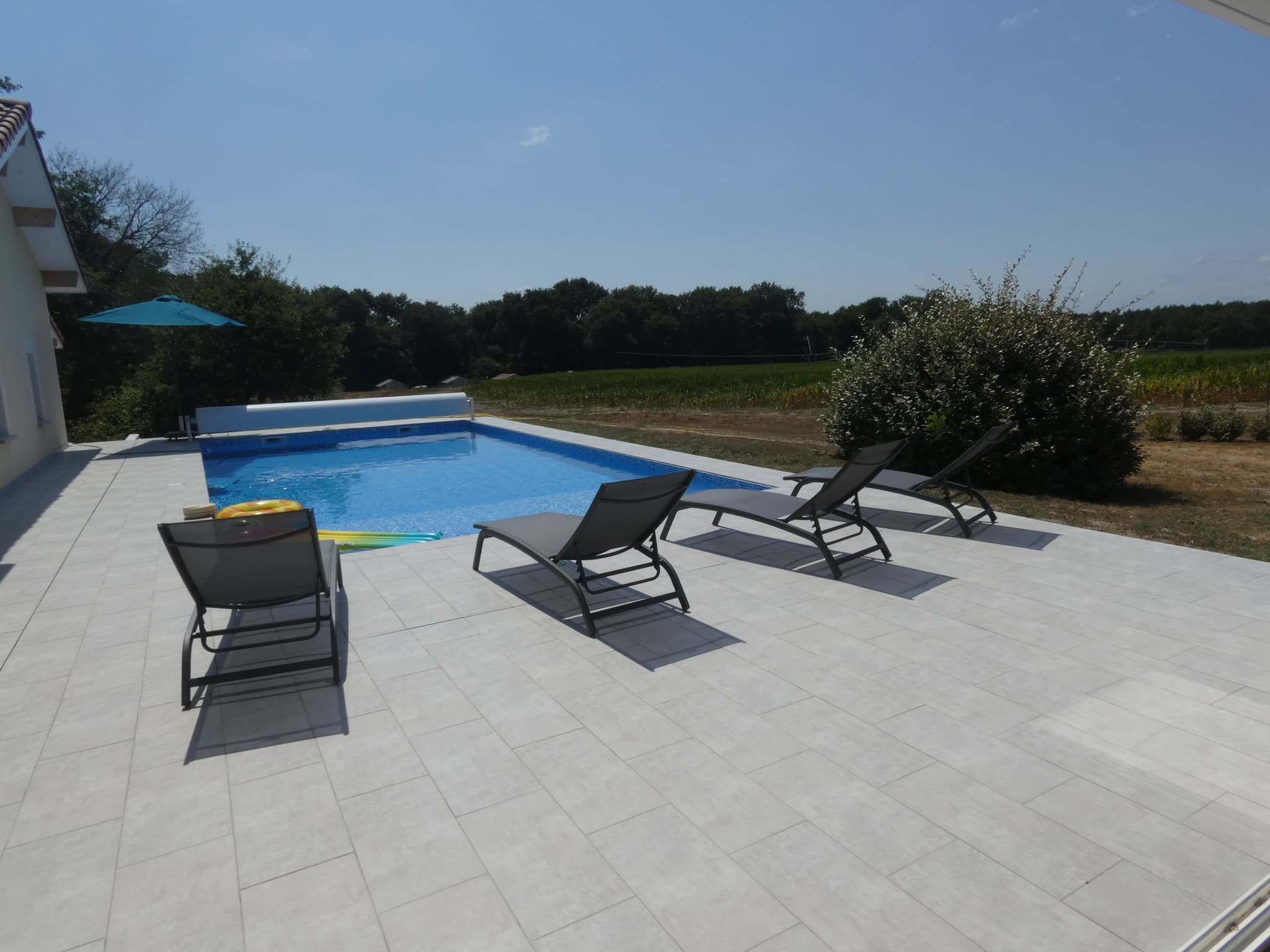 Solarium du Gite Maison Segues à Campagne avec Gîtes de France Landes