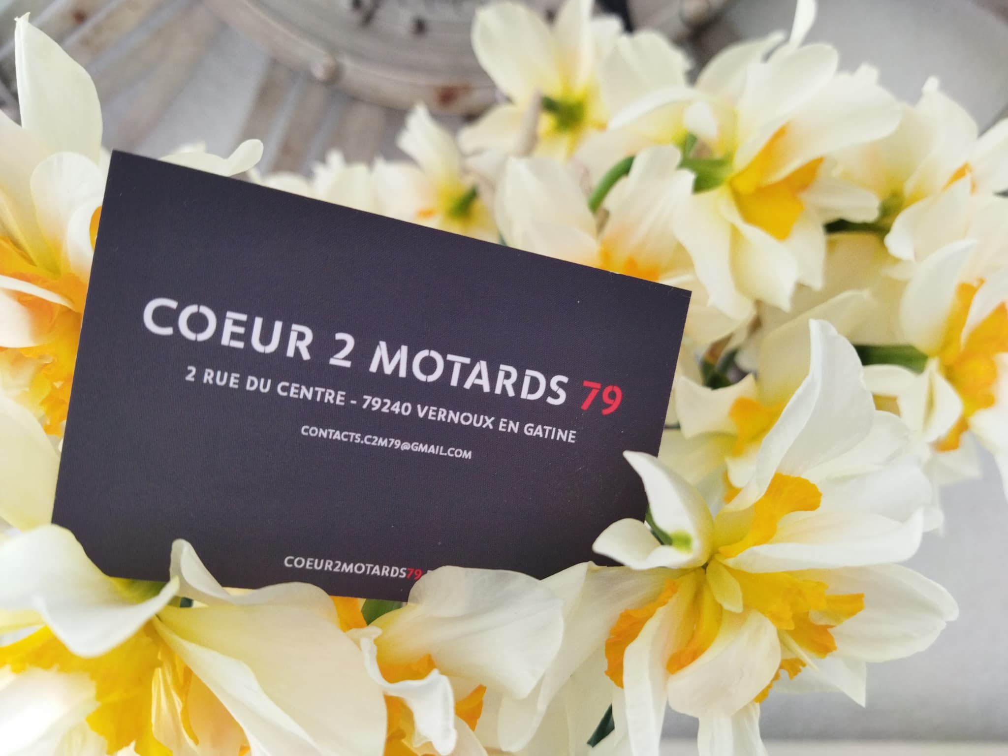 Carte de visite verso "Coeur de Motards 79"
