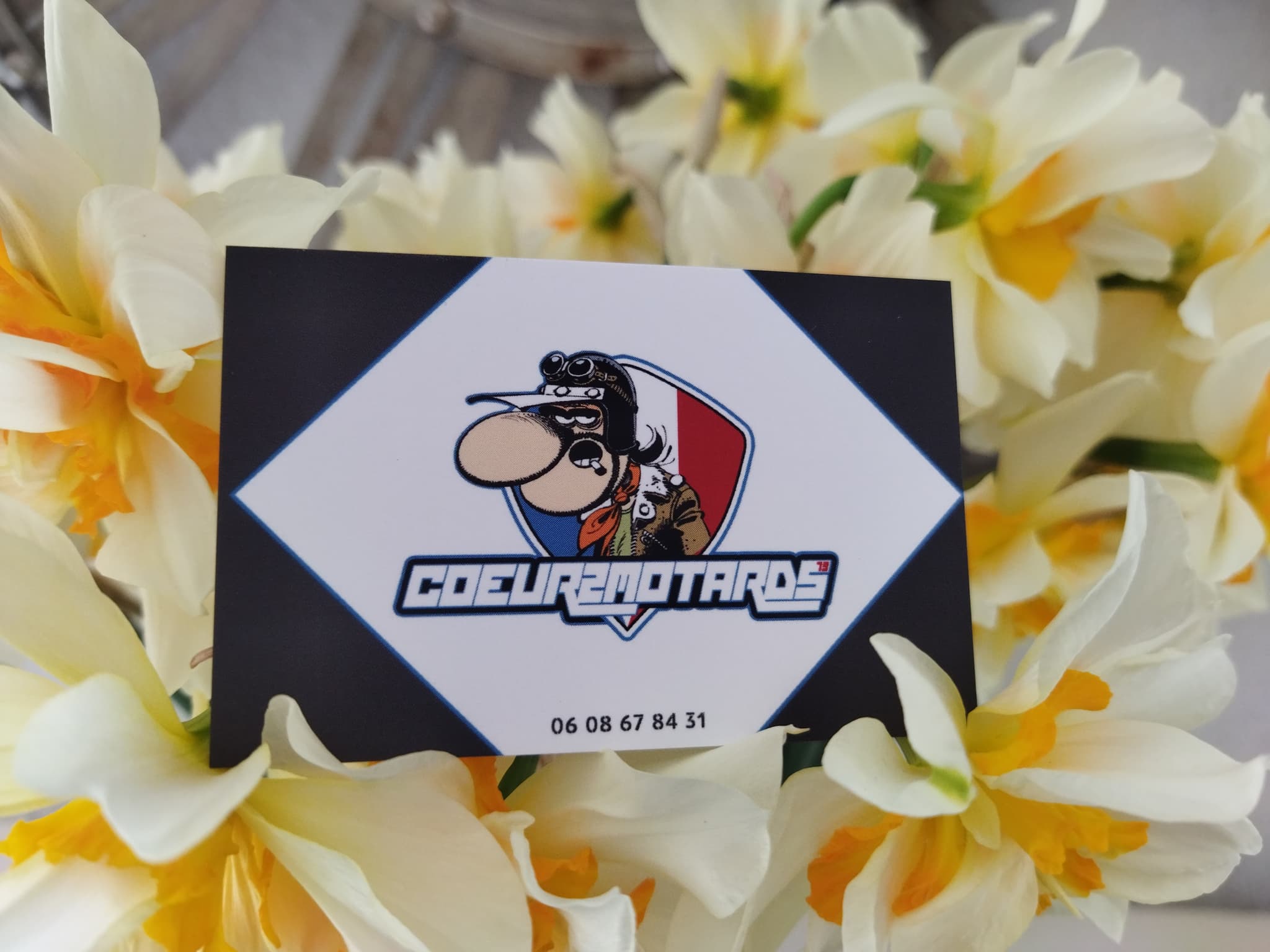 Carte visite recto "Coeur de Motards 79"