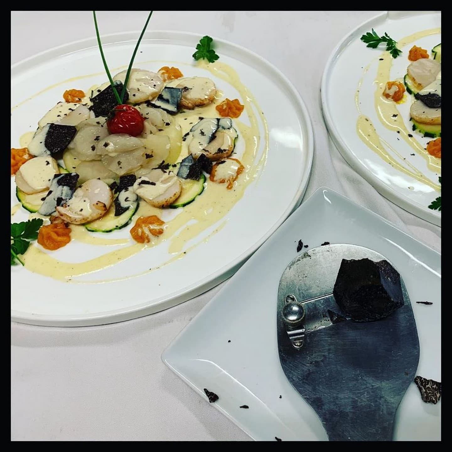 Restaurant Castel du Pont d'Oly - Jurançon - St Jacques aux truffes