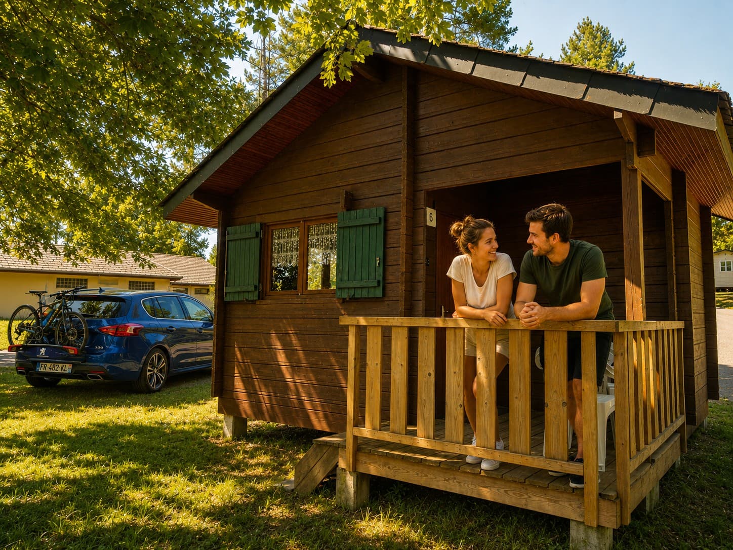 chalet 5pers extérieur vélo