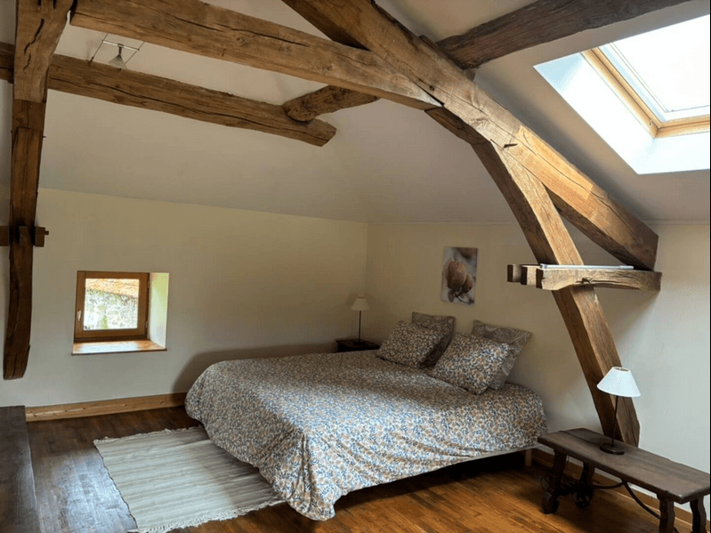 chambre double à l'étage