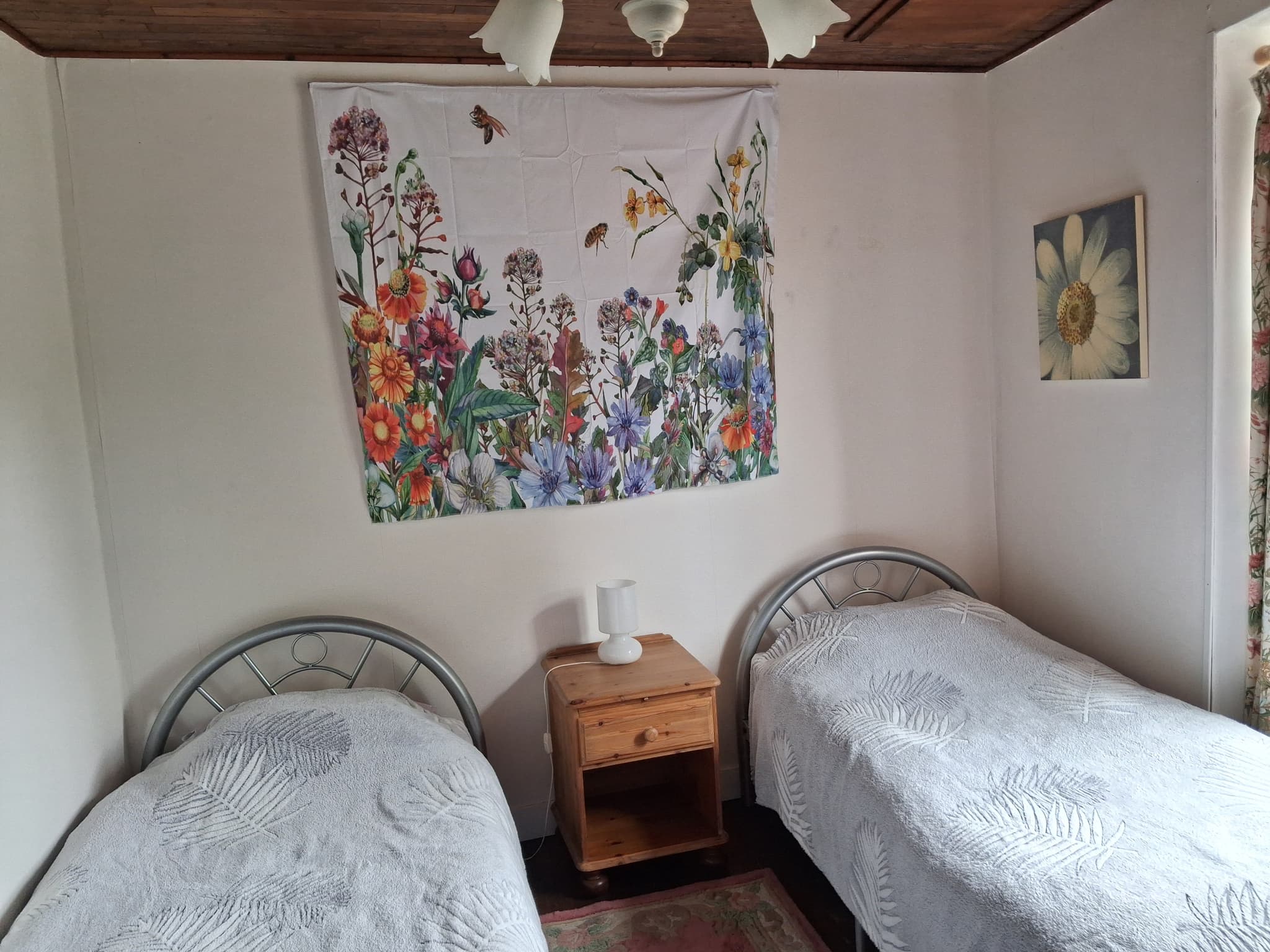 Chambre lits jumeaux à l´étage