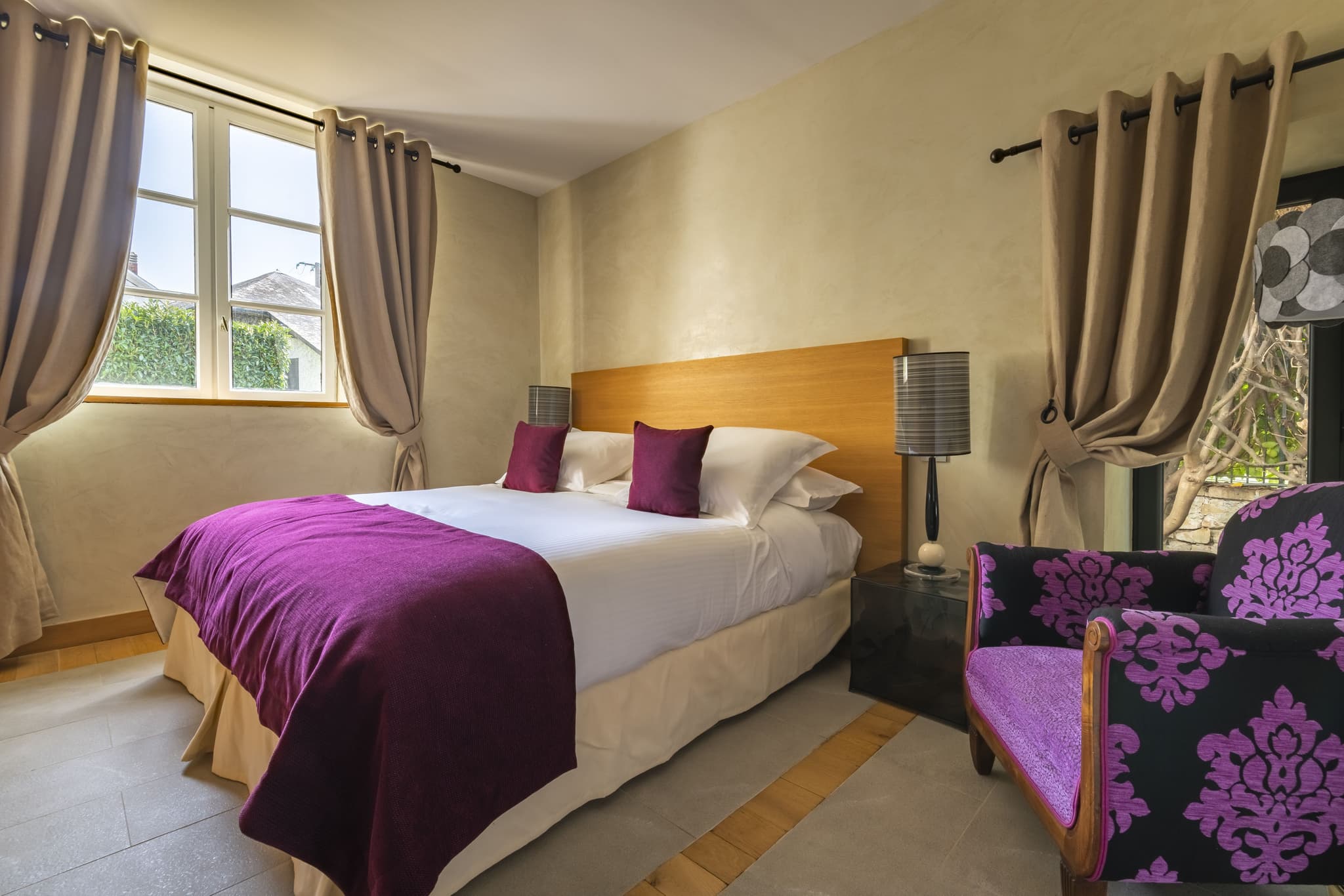 Villa Le Pavillon chambre pour 2 personnes au rez-de-chaussée avec salle de bain
