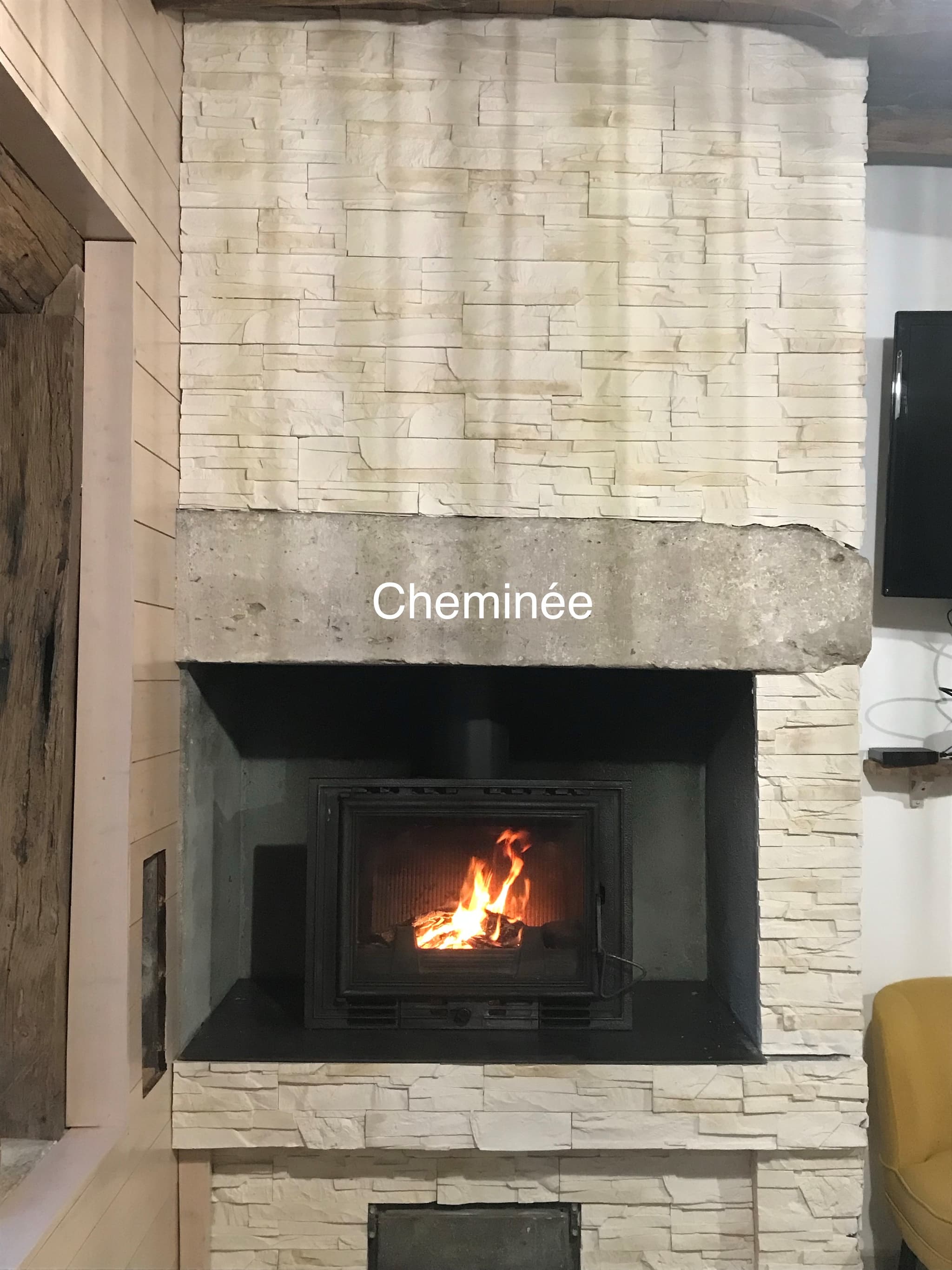 cheminée gite pescadou