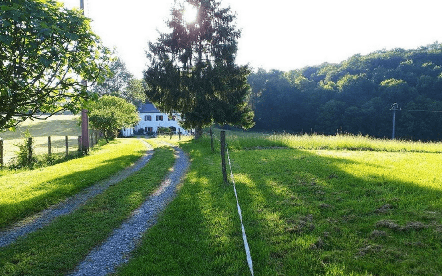 chemin d'accès chambre Chez Naty chambre hôtes Soule Pays Basque