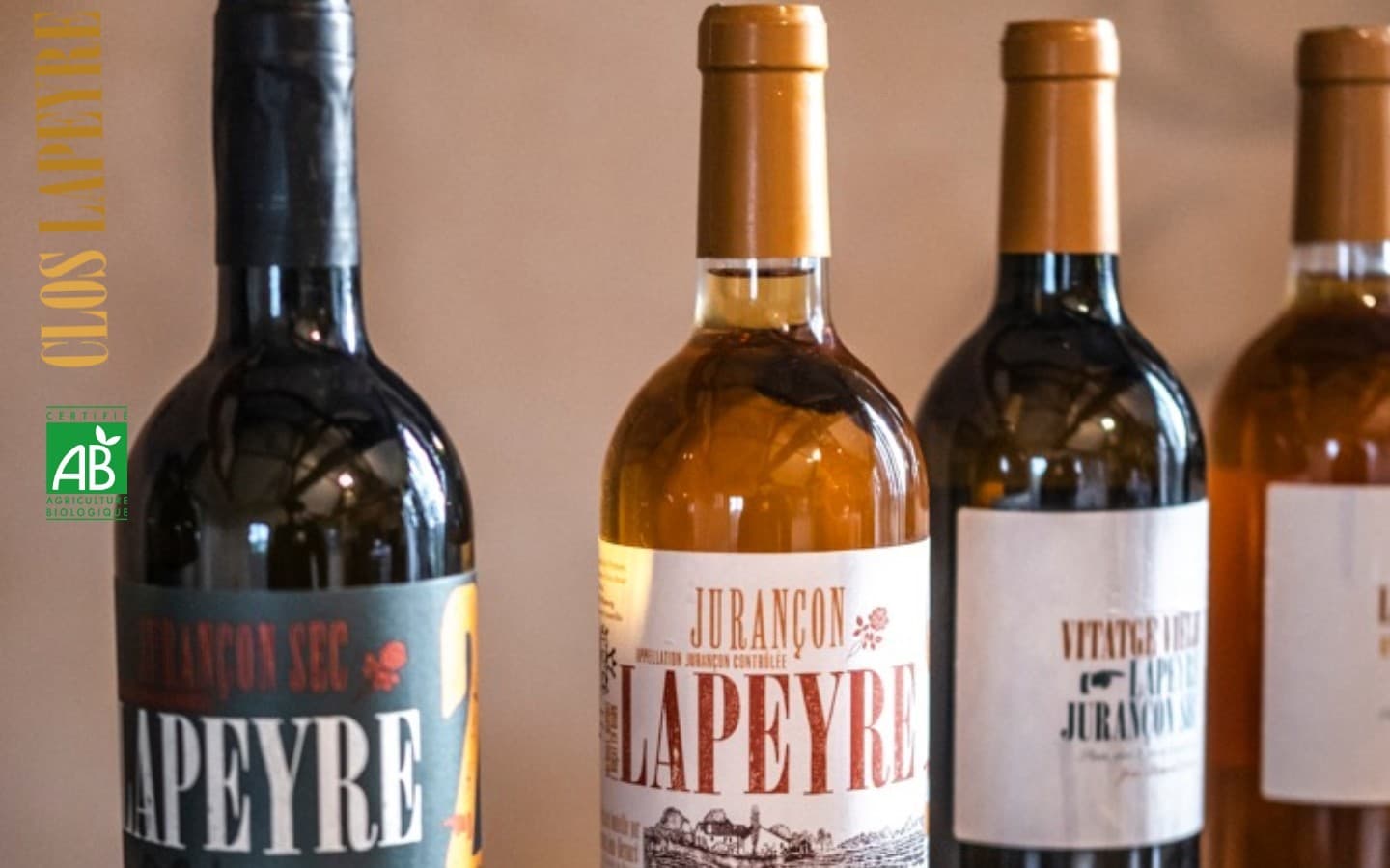Clos Lapeyre Vins de Jurançon - œnotourisme - bouteilles
