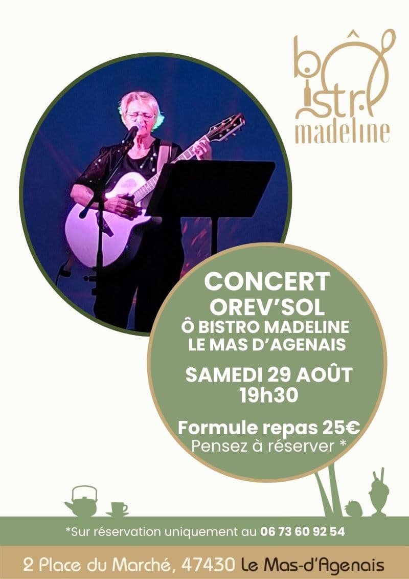 concert bistro madeline 29 aout