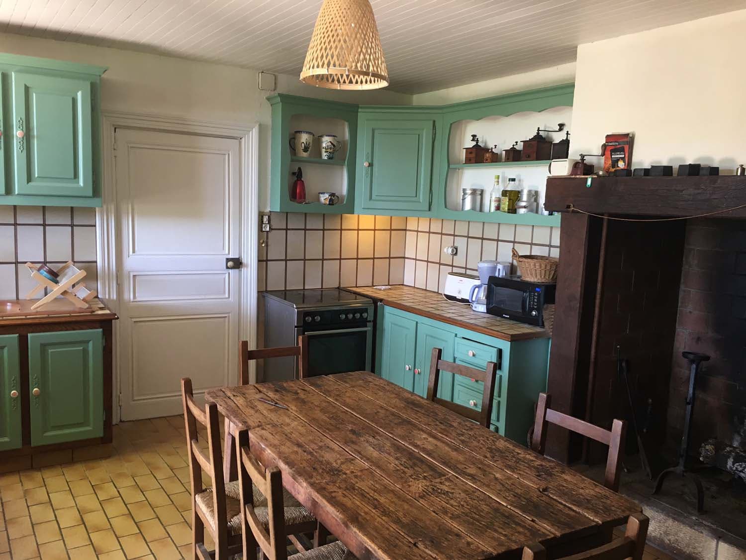 cuisine cheminée