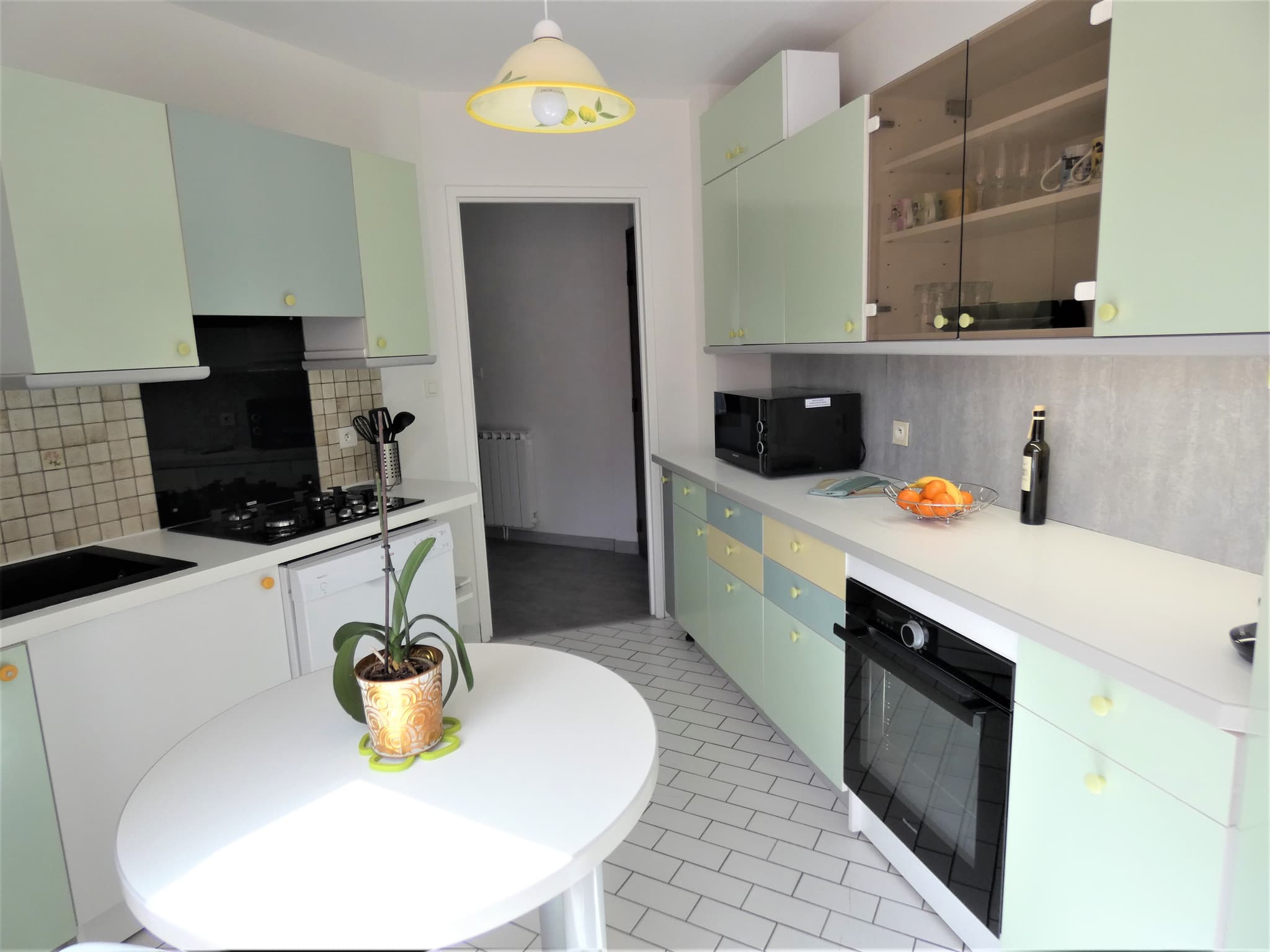 Cuisine équipée de l'Appartement Jean Rameau à Dax avec Gîtes de France Landes