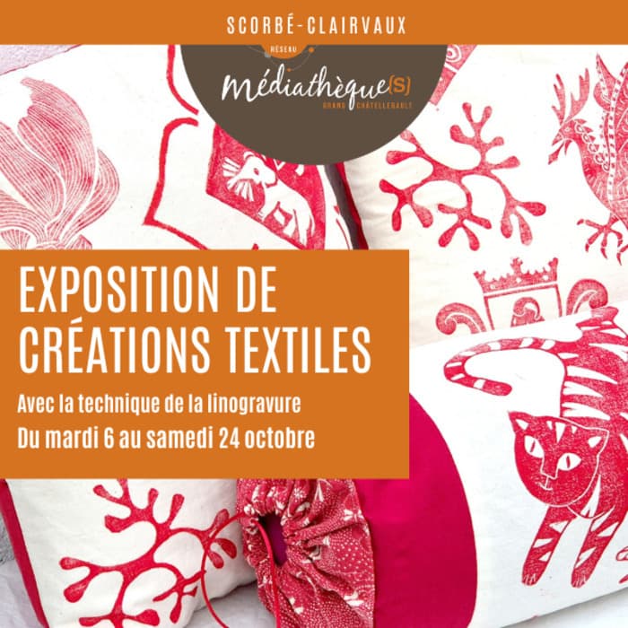 Créations textiles et linogravure : exposition_1