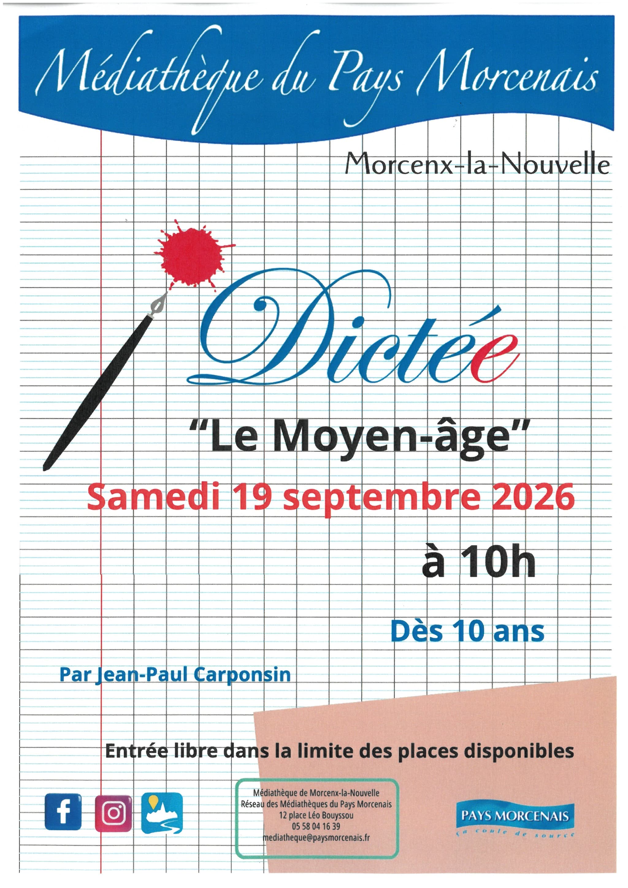 dictee moyen age 190926