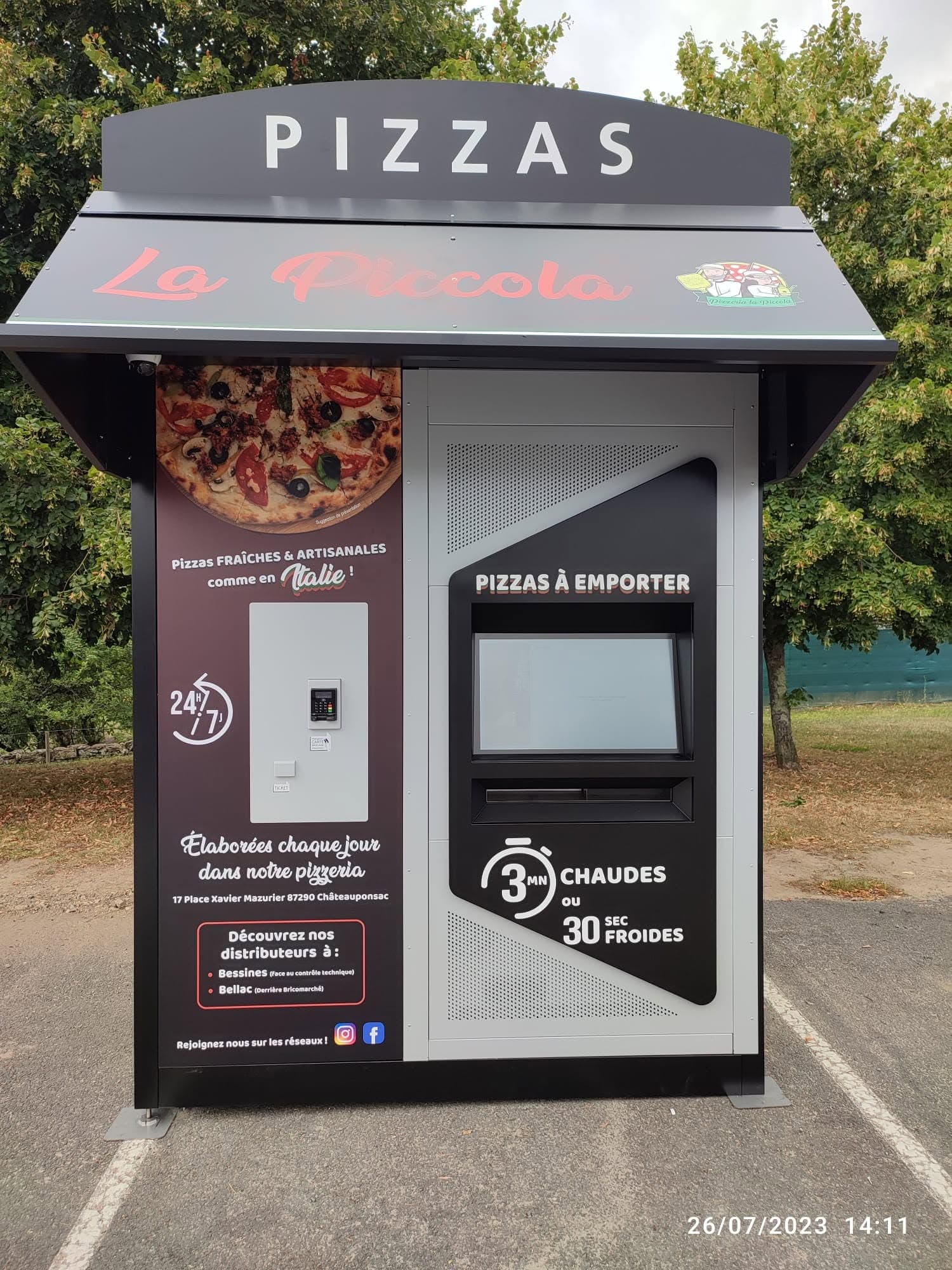 Distributeur de pizza - La Piccola - Bellac