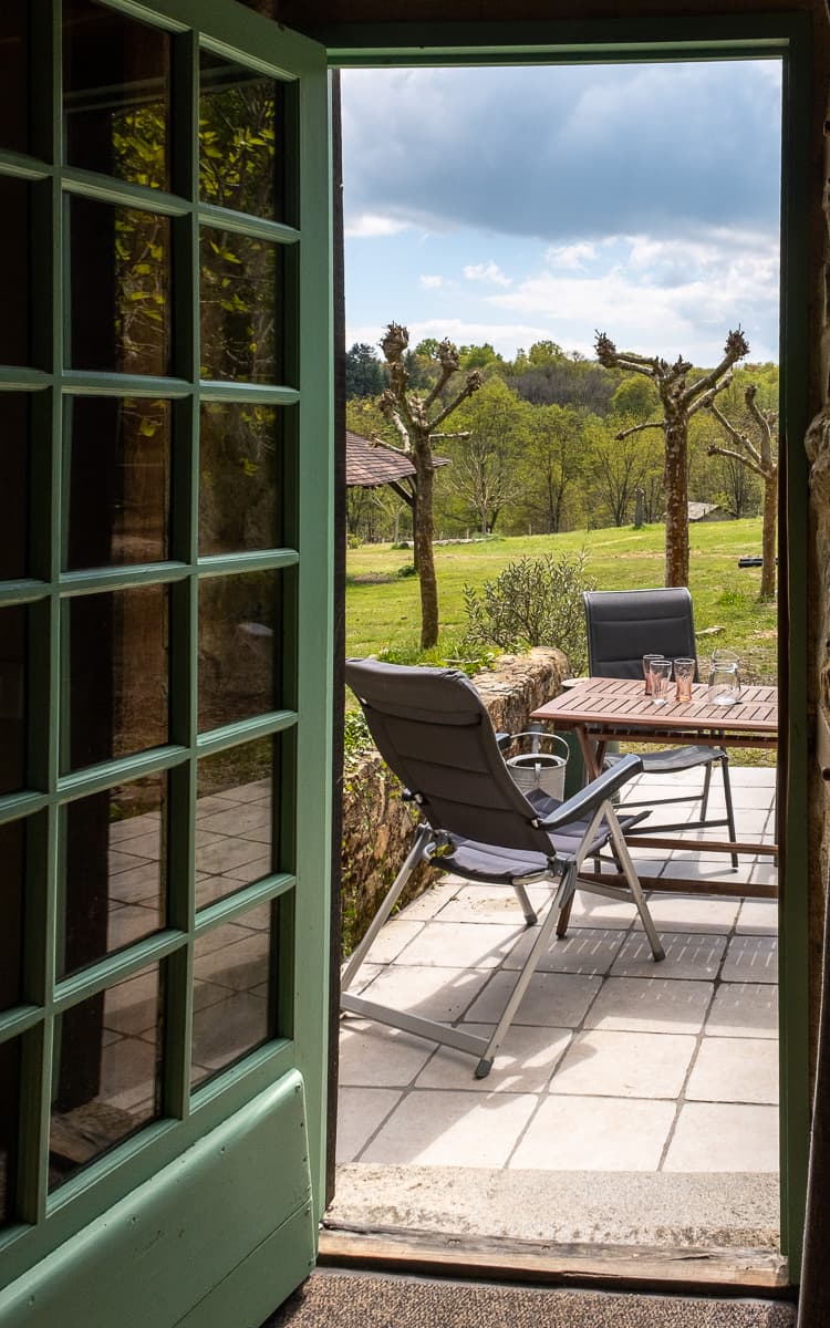 vue sur la terasse