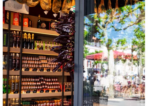 entrée du magasin