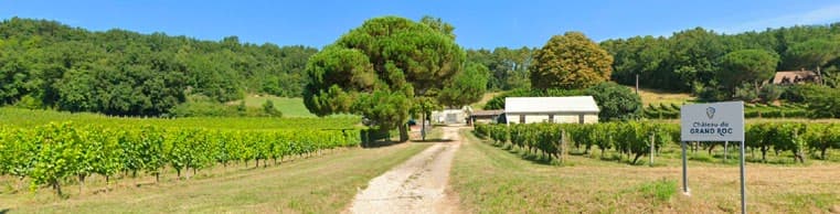 entrée grand roc vignoble domaine
