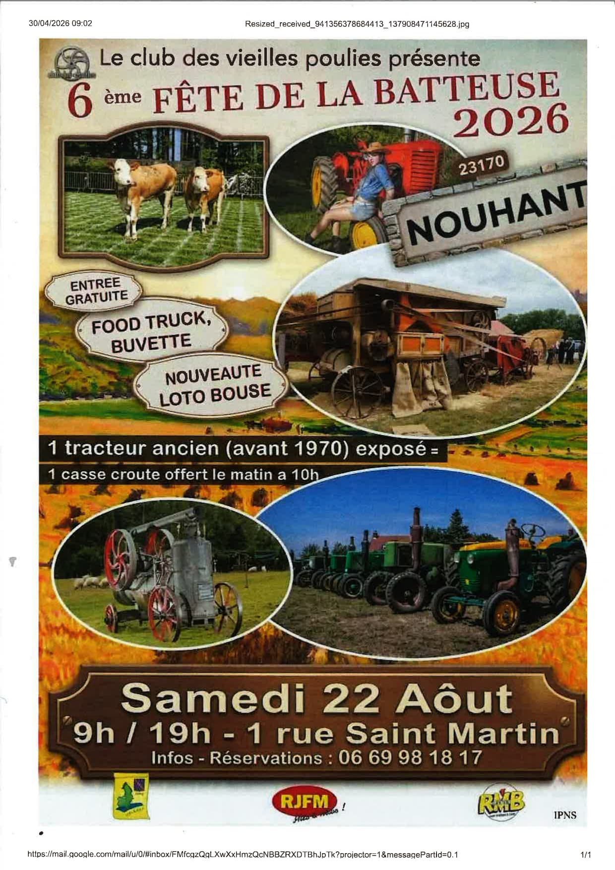 fête de la batteuse