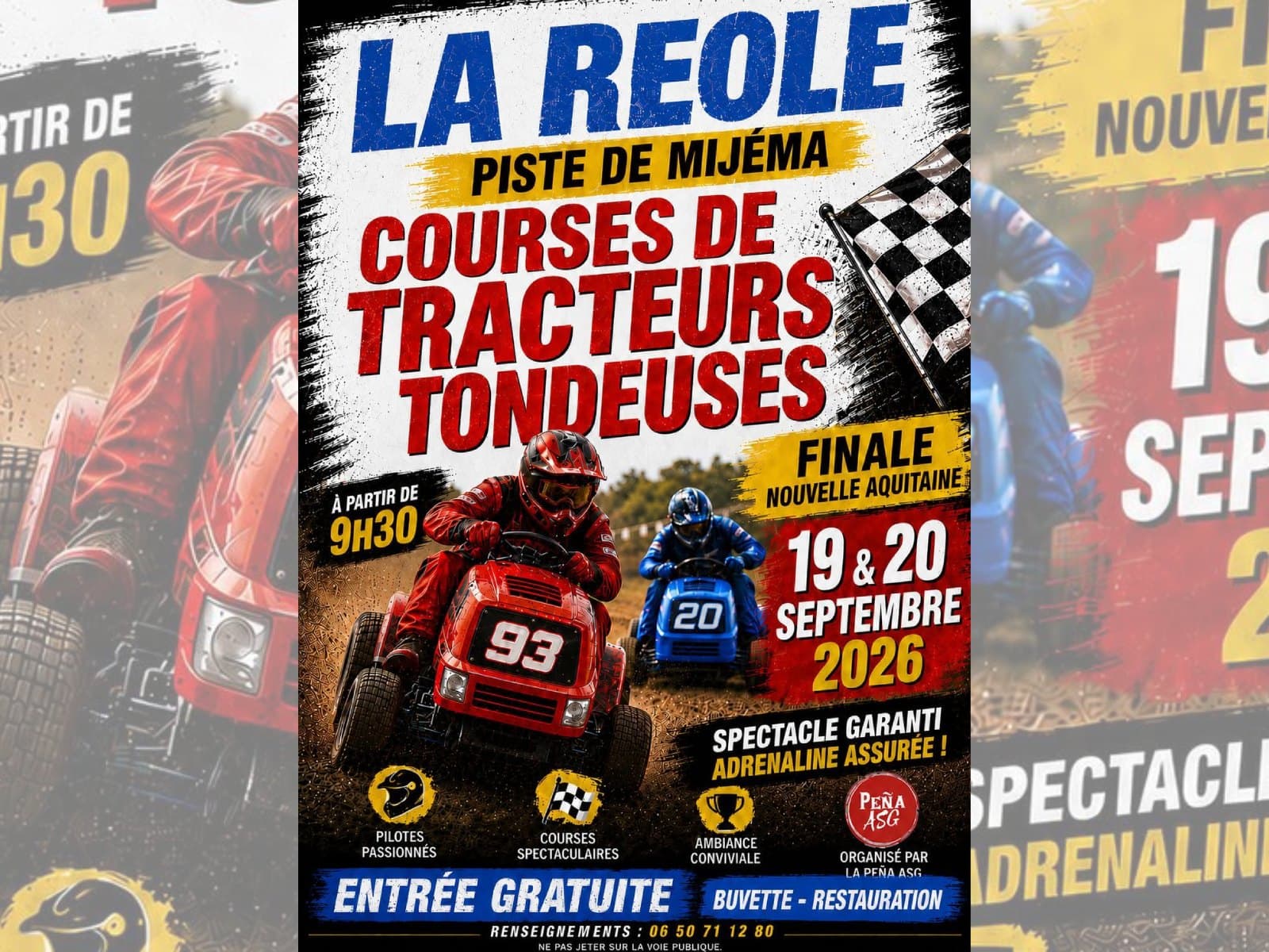 finale courses tracteurs tondeuse