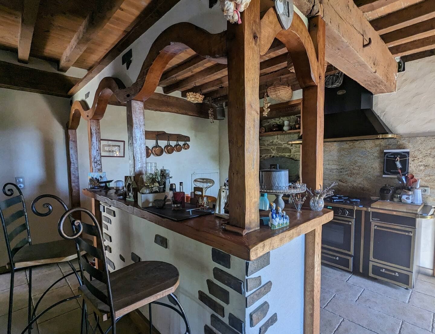Gîte à la ferme - Gan - côté cuisine