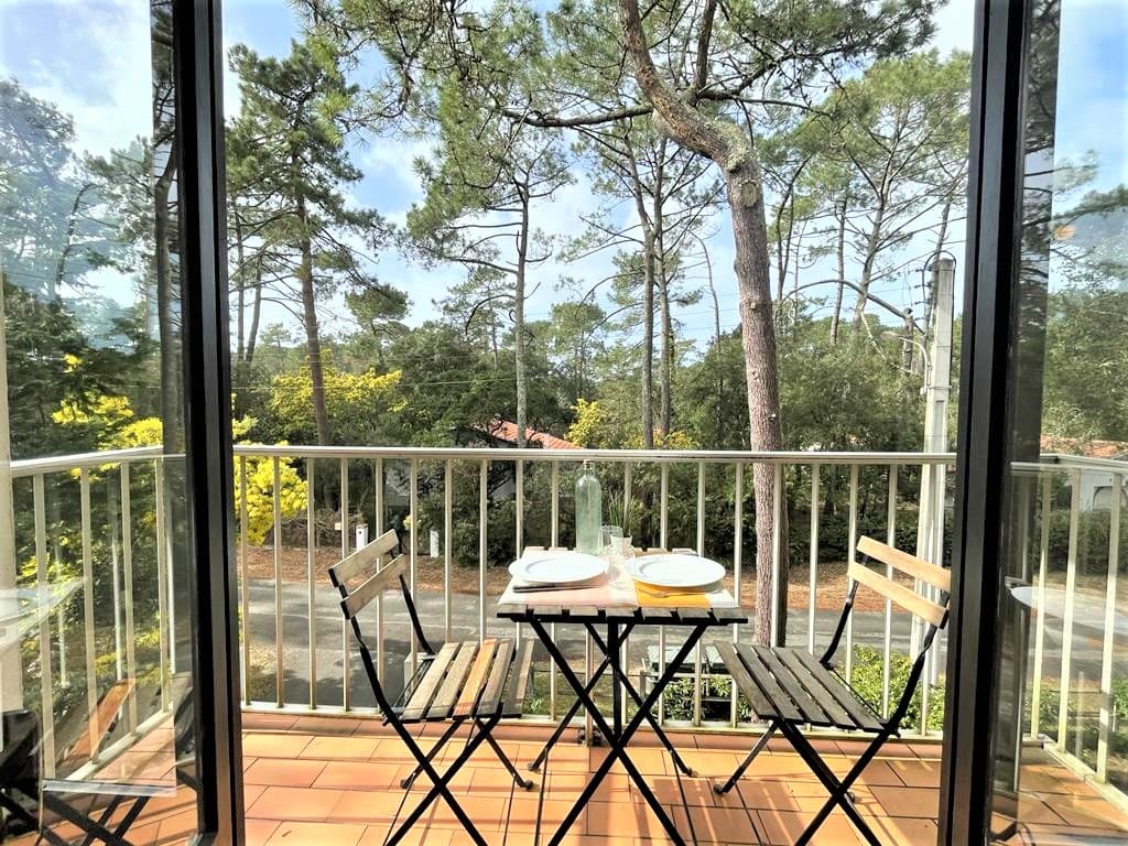Balcon du Gîte citybreak La Belle Vie à Seignosse avec Gîtes de France Landes