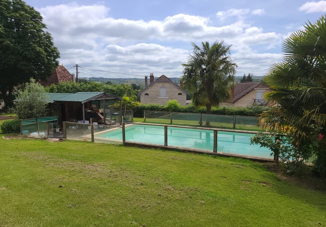 gite gjm excideuil piscine vue