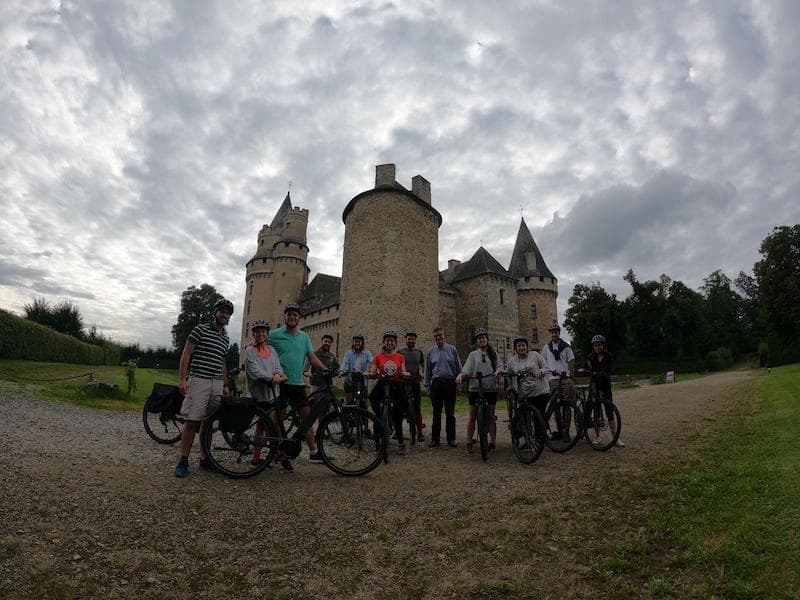 Groupe cyclo au château de Bonnval