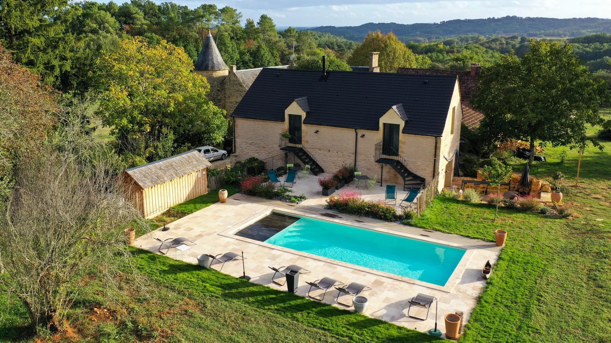 Les Charmes de Vaurizeaud piscine chauffée Sarlat_84