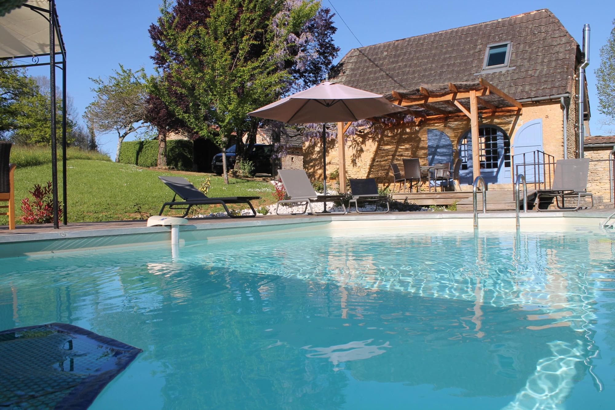 Les Combes avec piscine chauffée au nord Sarlat_7