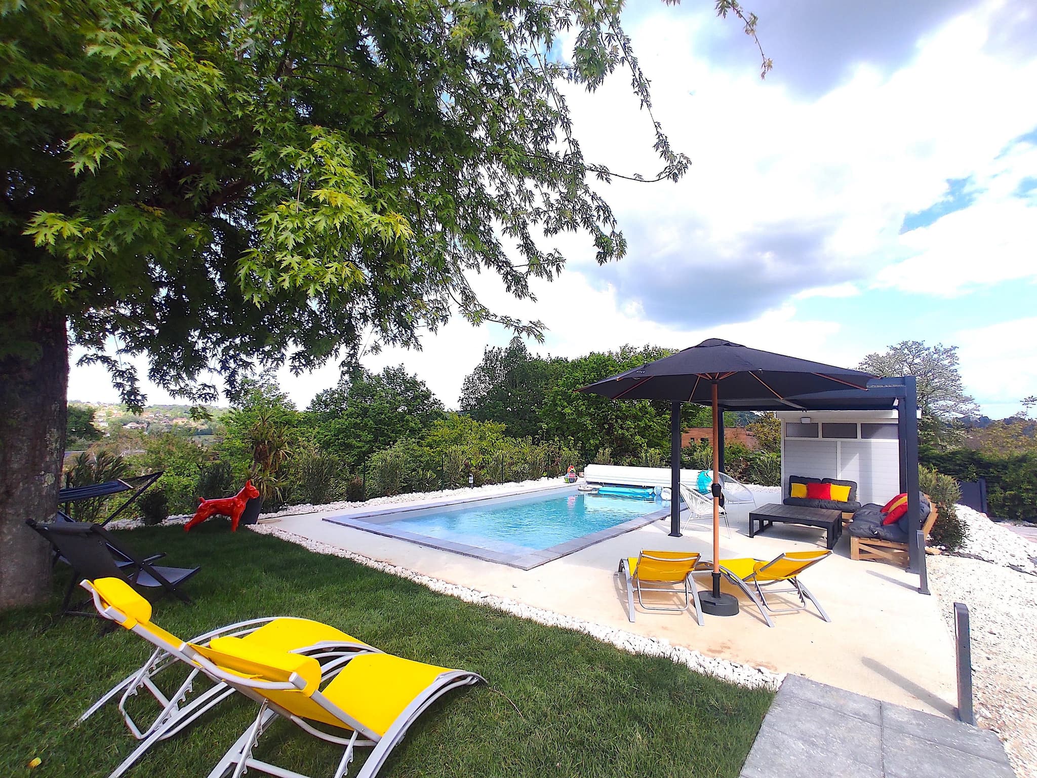 Villa d'Elsa avec piscine chauffée à Sarlat_57