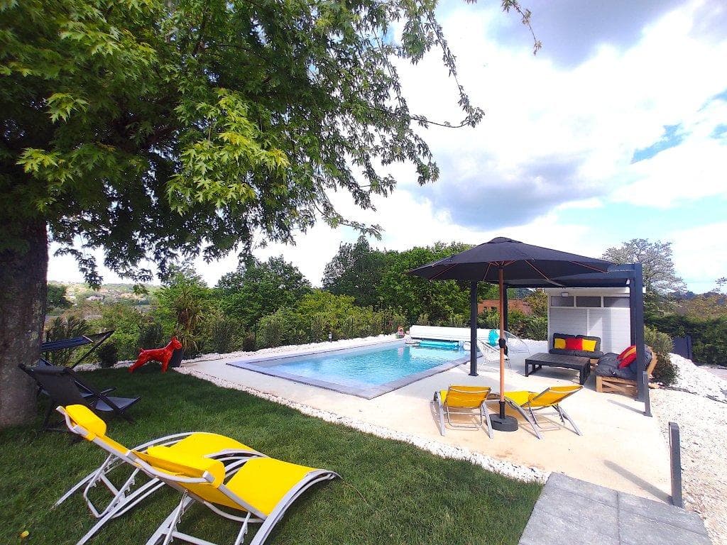 Villa d'Elsa avec piscine chauffée à Sarlat_71