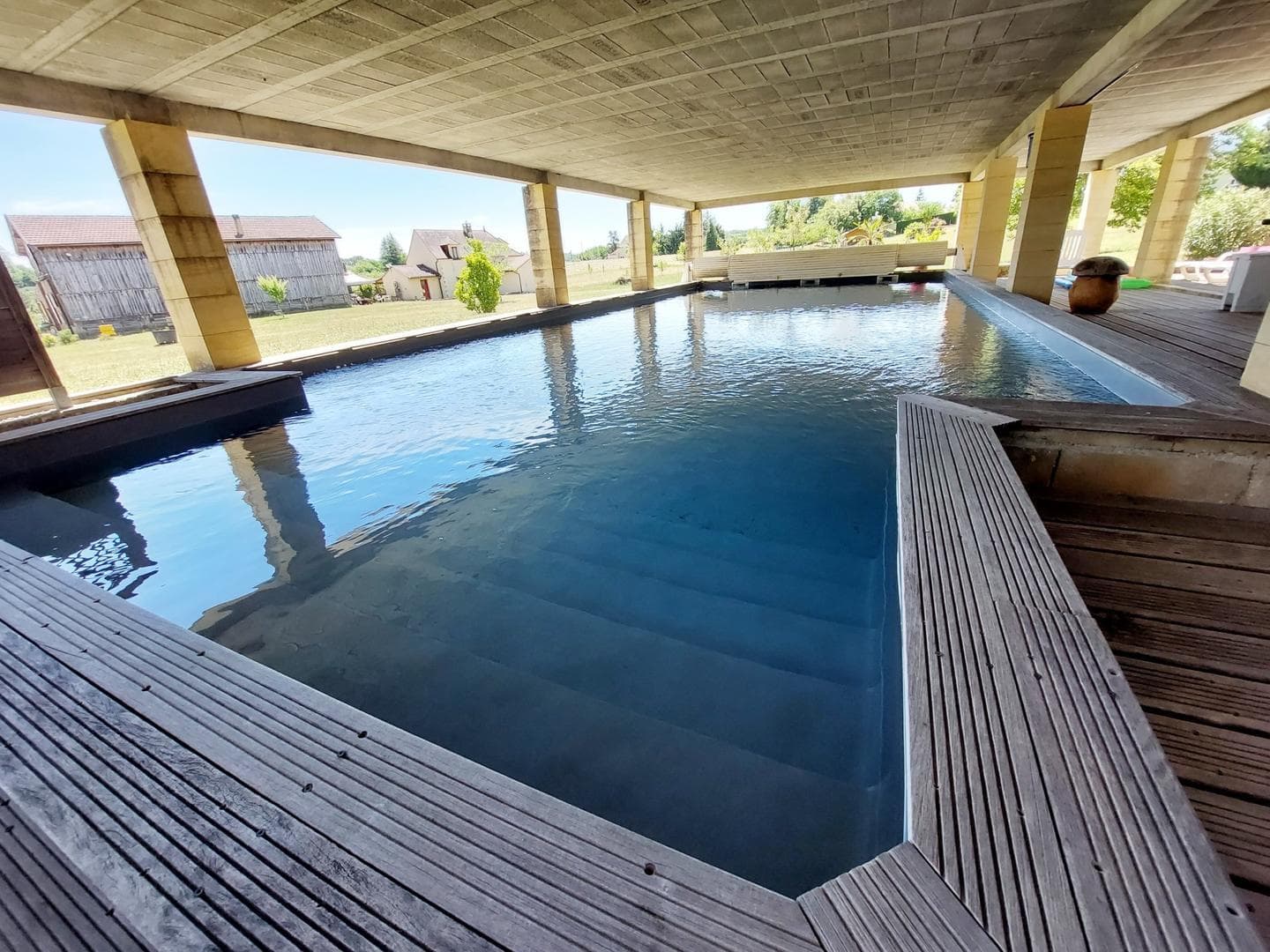 Bayaou avec piscine couverte à Sarlat_33