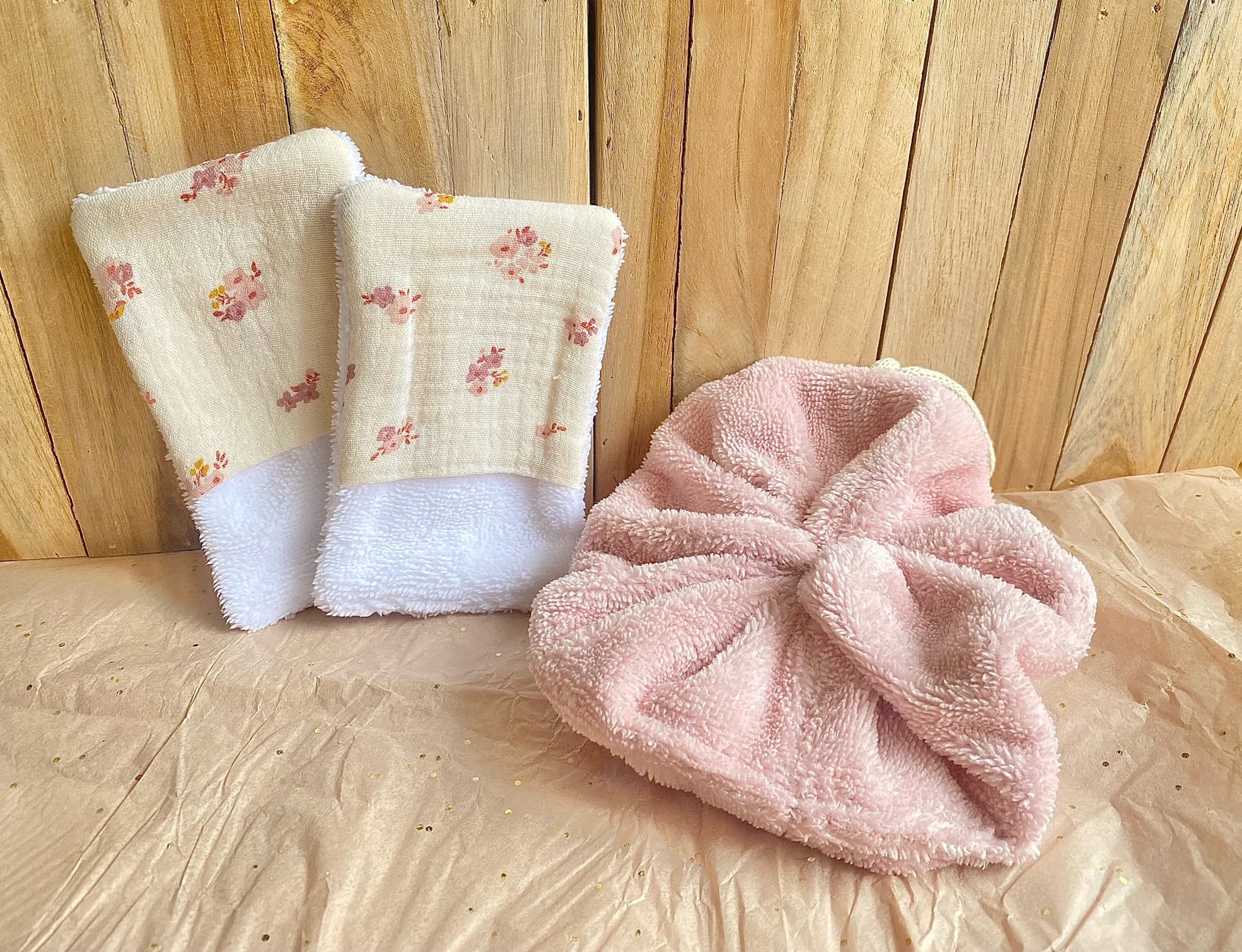 Fleur de douche - gants démaquillants
