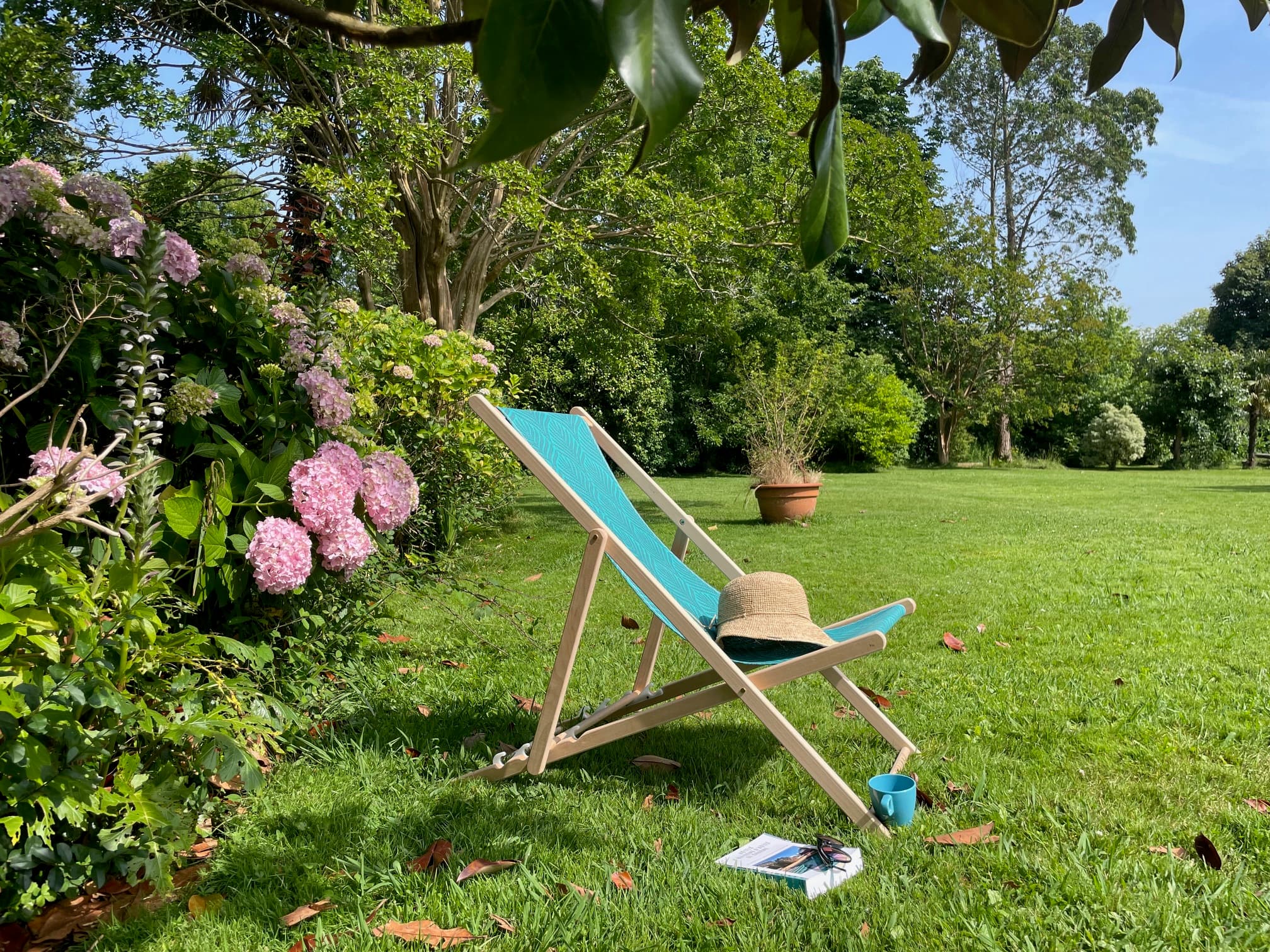 Parc au Manoir - transat et sieste au domaine de bassilour bidart