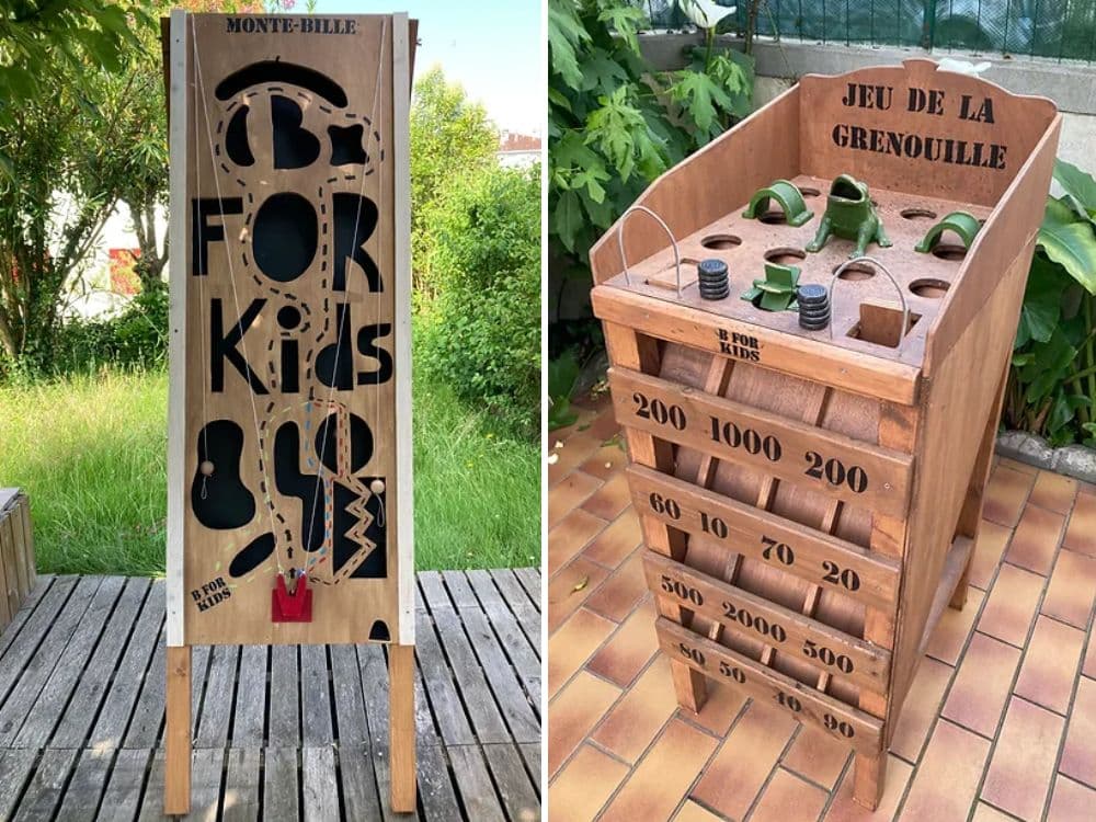Jeux géants en bois