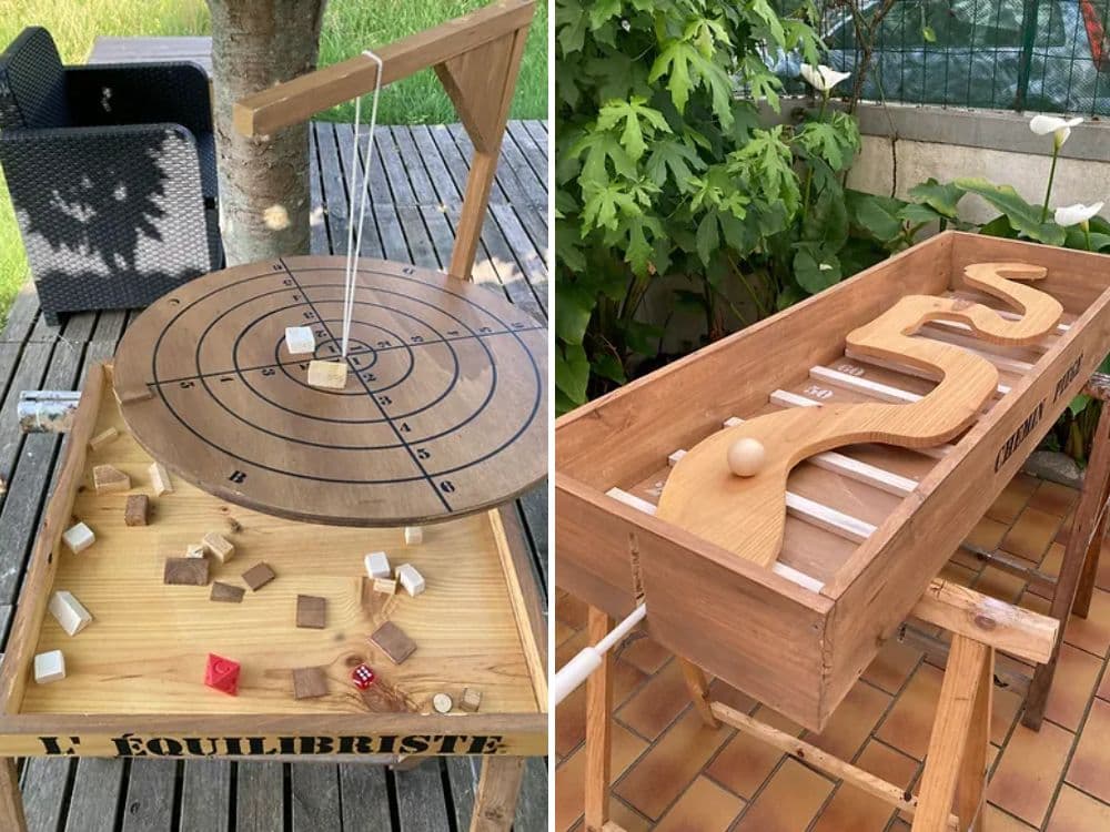 Jeux géants en bois