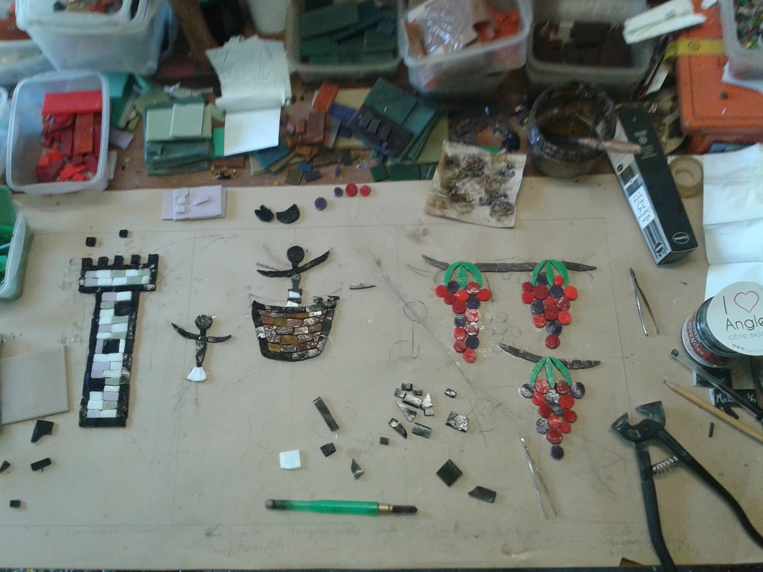 Vitrail et mosaïque