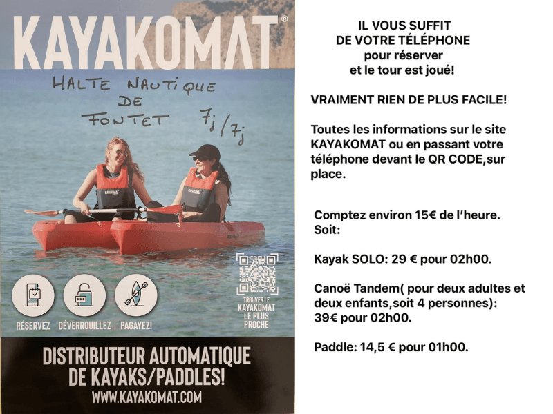 kayak fontet